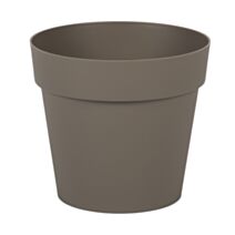 Pot rond TOSCANE diamètre 15cm EDA Taupe